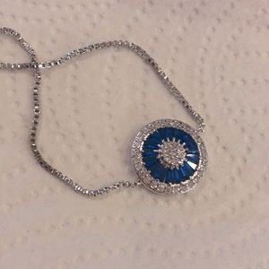 👗3 for $25 SALE Silver CZ Adjustable Bracelet